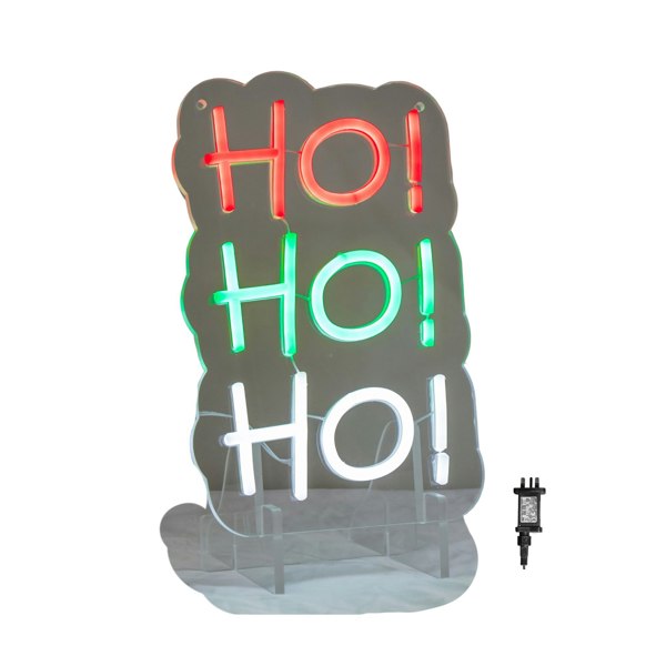 Samuel Alexander 29cm Light up Hanging or Freestanding Christmas Ho Ho Ho Neon Sign