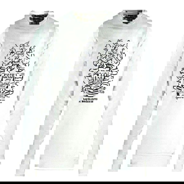 Aquascutum Mens Crest Crew Neck Sweatshirt - White