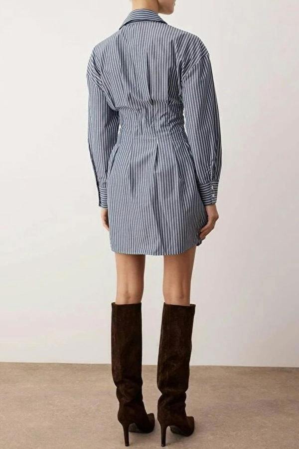 WOVCOR Mini Woven Shirt Dress