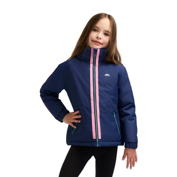 Trespass Girls Rossa Padded Waterproof Jacket - Sapphire Blue - 
