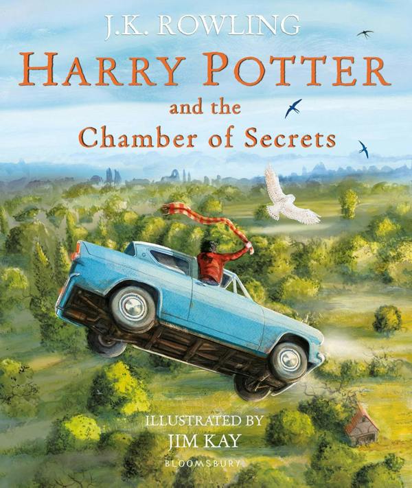 Harry Potter Illustrated 4 Books PAPERBACK (Harry Potter and The Chamber of Secrets, The Philosophers Stone, The Prisoner of Azkaban, Goblet of Fire)