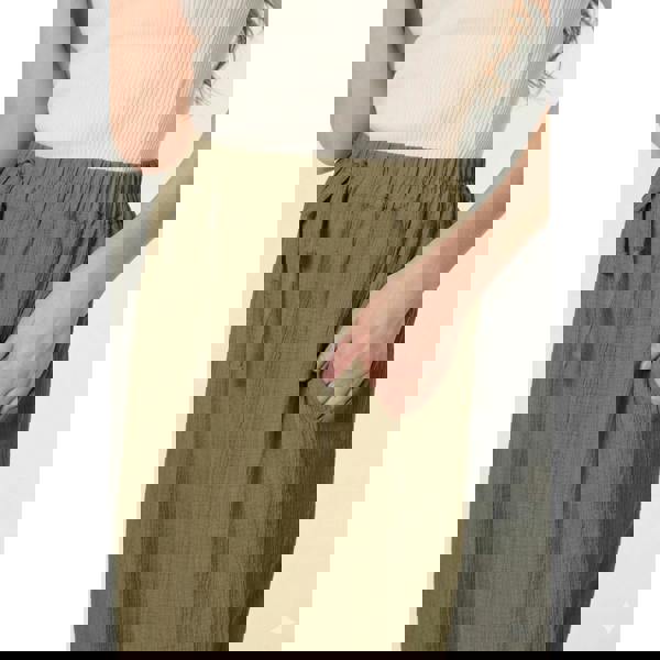 Blue Vanilla Drawstring Wide Leg Trousers