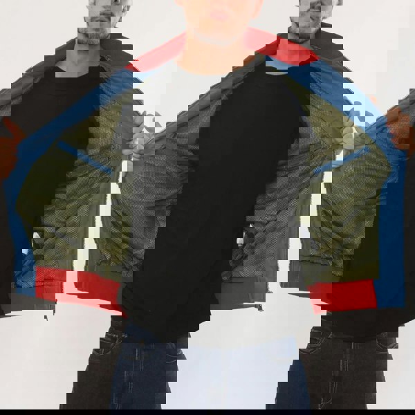 Leather Company Men's Blue Leather Motorcycle Jacket Biker Bomber