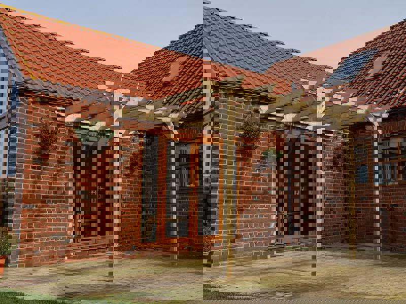 Arbor Garden Solutions Wall Mounted Wooden Pergola Kit - Corbel Design