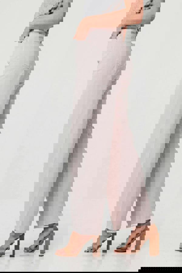 Pink | High Waist Straight Leg Jeans