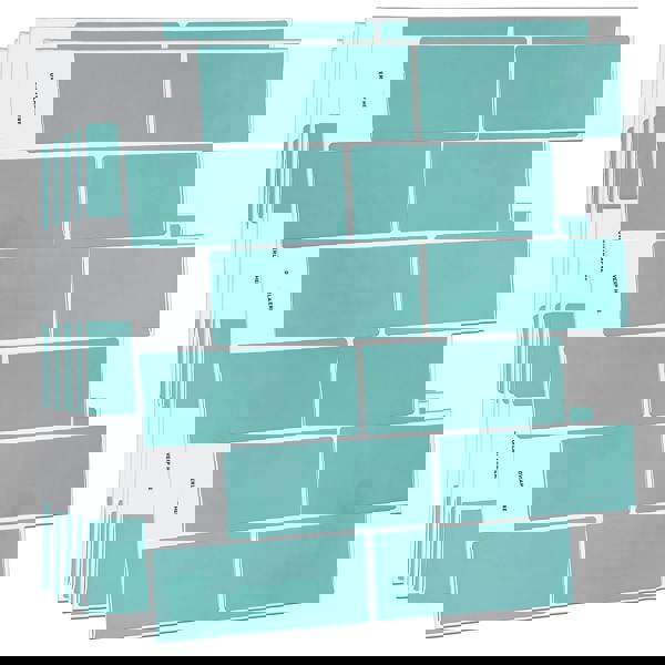 Capri Sea Glossy Glossy 3D Sticker Tile 30.5 x 30.5cm - 6 pcs