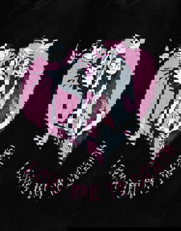 The Nightmare Before Christmas Womens Pink LOGO Long Sleeve Long Leg Pyjama Set