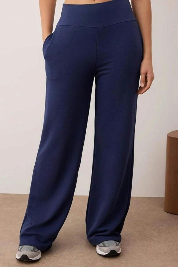 WOVCOR Slim Extra High Waist Wide Leg Trousers