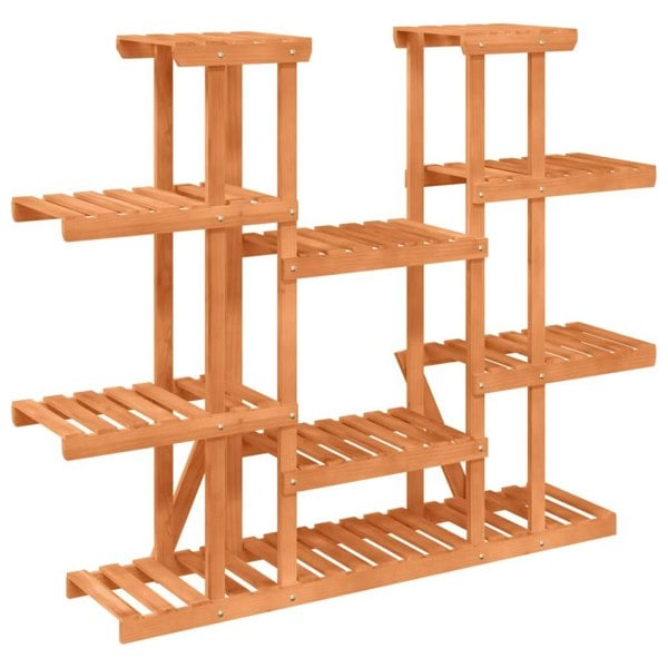 Berkfield Flower Stand 110x25x110.5 cm Solid Wood Fir