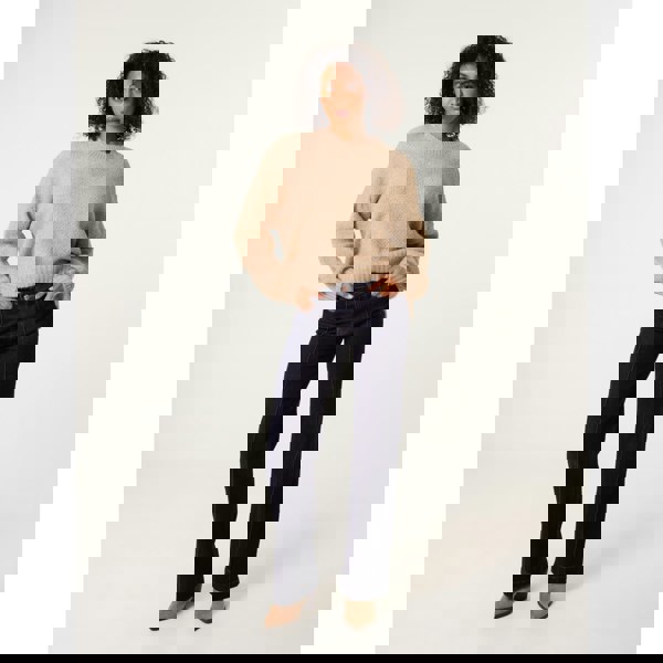 Blue Vanilla Round Neck Sequin Detailed Jumper