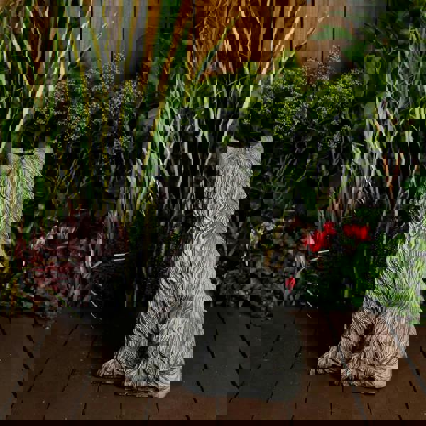 Large Terrier Dog Stone Cast Ornament 