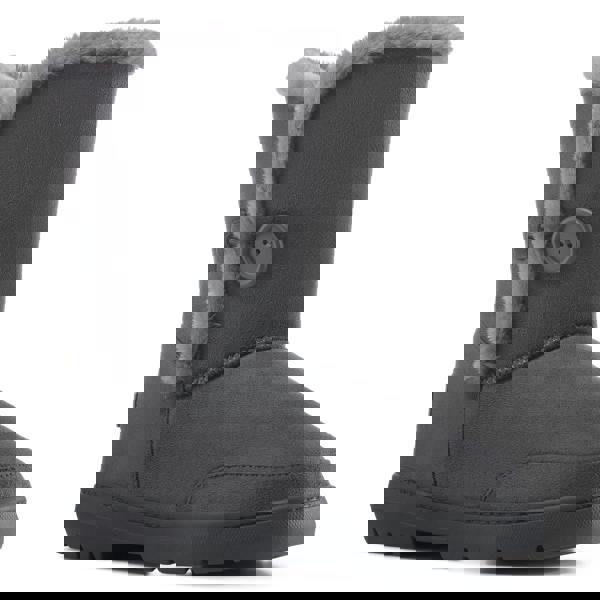 VIVA Freya: Womens Single Button Faux Fur Lining Mid-Calf Winter Boots