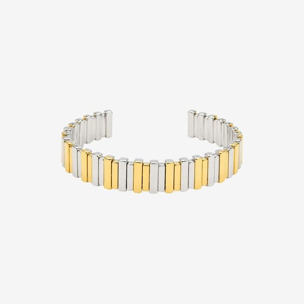 Uchi & Soto Shikaku Mixed Metals Cuff Bangle