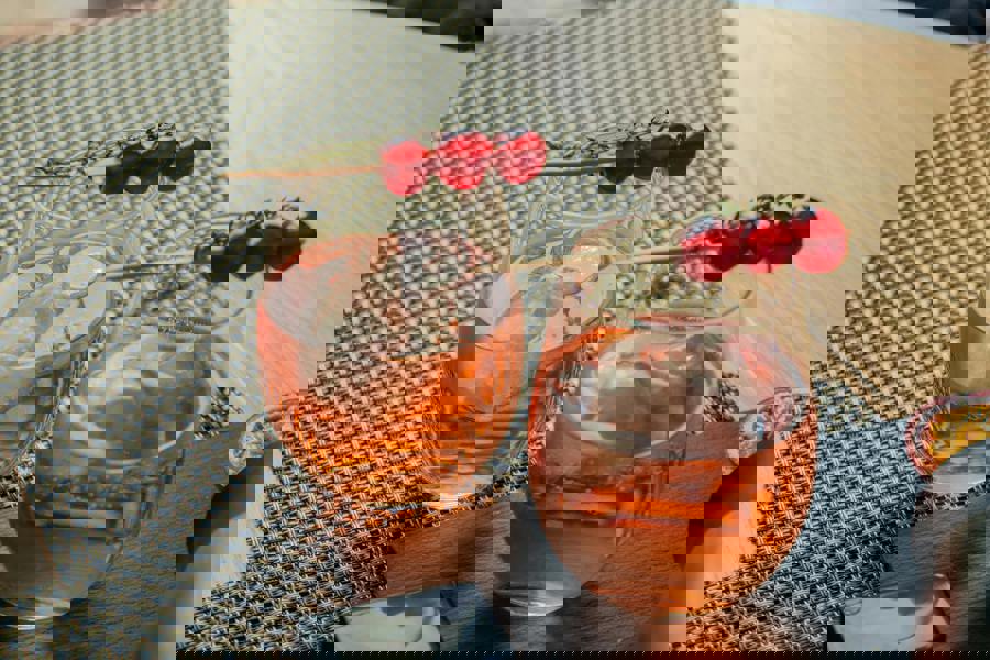 BarCraft Iridescent Glass Tumblers, Set of 2, 600ml