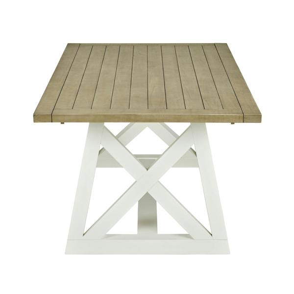 Statement Furniture Oxford White Extending Dining Table