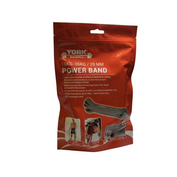York Barbell 16-36kg Power Band Front Packaging