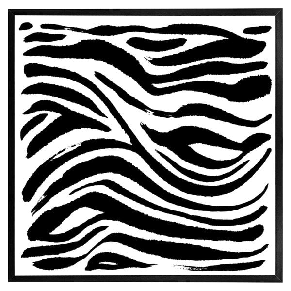 Benjamin Tate Design Zebra stripes print (picture Frame)
