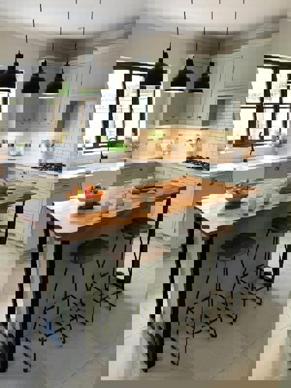 TRL Furniture Staved Walnut Breakfast Bar