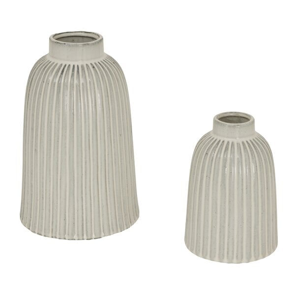 Hill Interiors Monte Bell Vase - White/Light Blue