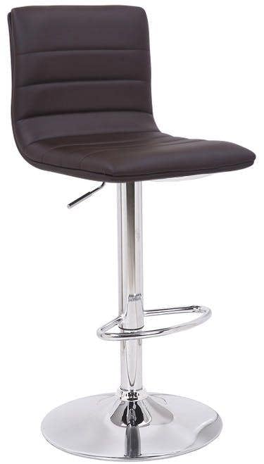 Lamboro Aldo Swivel Kitchen Barstool with Adjustable Height and Chrome Base