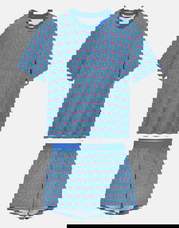 British Boxers Women's Bamboo Short Pyjama Set - Boom Bloom!