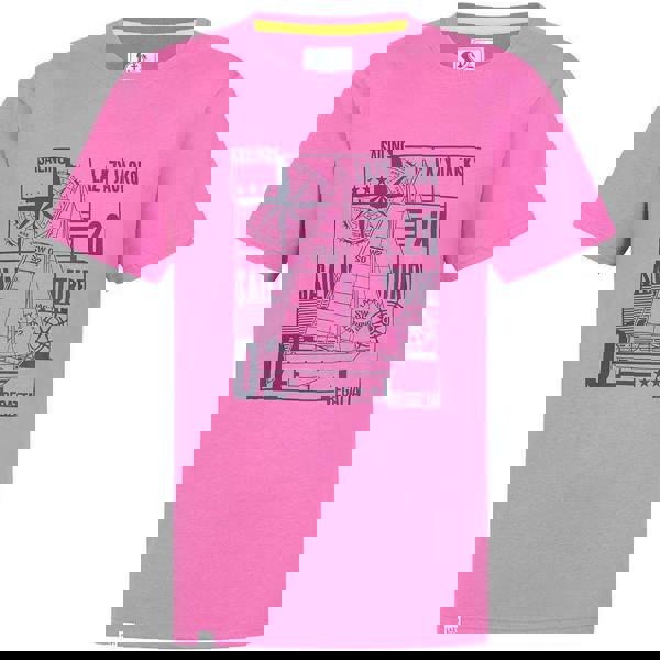 Lazy Jacks Mens Sailboat Cotton T-Shirt - Raspberry