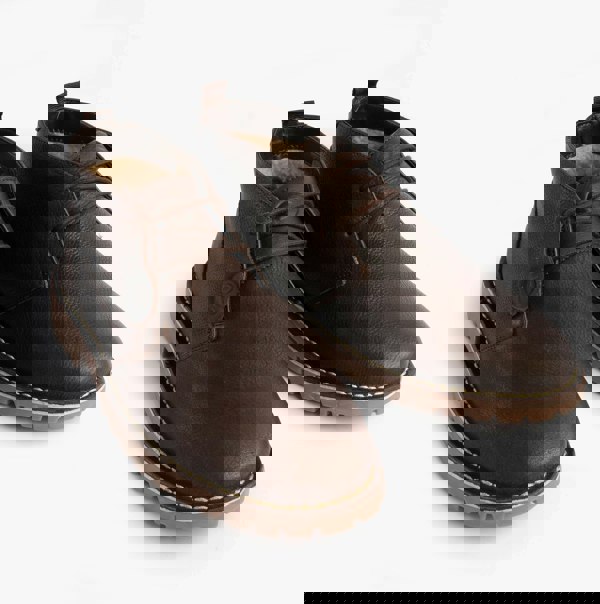 Popps COOPER Mens Desert Boots Dark Brown