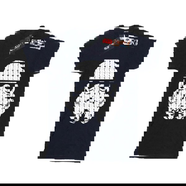 Star Wars Boys Christmas Stormtrooper Helmet T-Shirt - Navy Blue