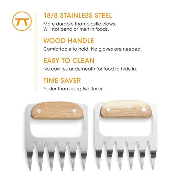 Personalised Metal Meat Claws - product in use