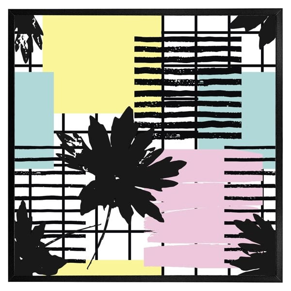 Benjamin Tate Design Geometric shape & leaf print (Picutre Frame)