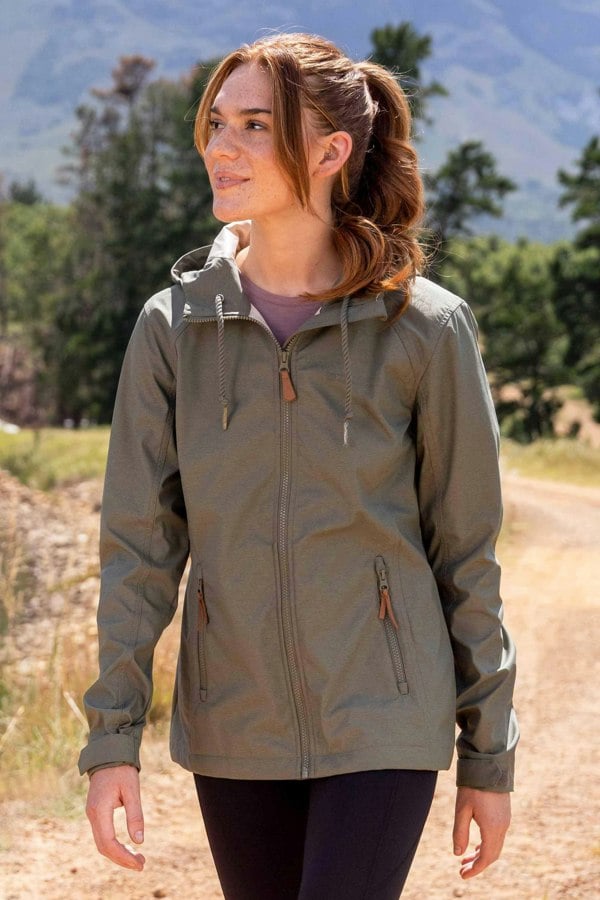 Mountain Warehouse Women's Iona Soft Shell Jacket - Khaki Green