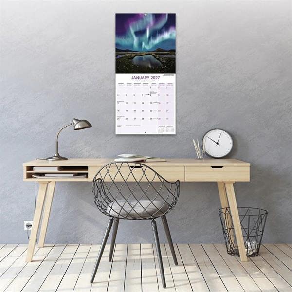 Natural Elements Northern Lights Calendar 2027, Wall Calendars, Month To View, Natural World, Gift