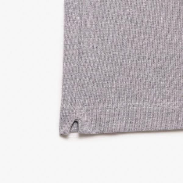 Lacoste Mens Paris Piqué Stretch Regular Polo Shirt - Grey - 