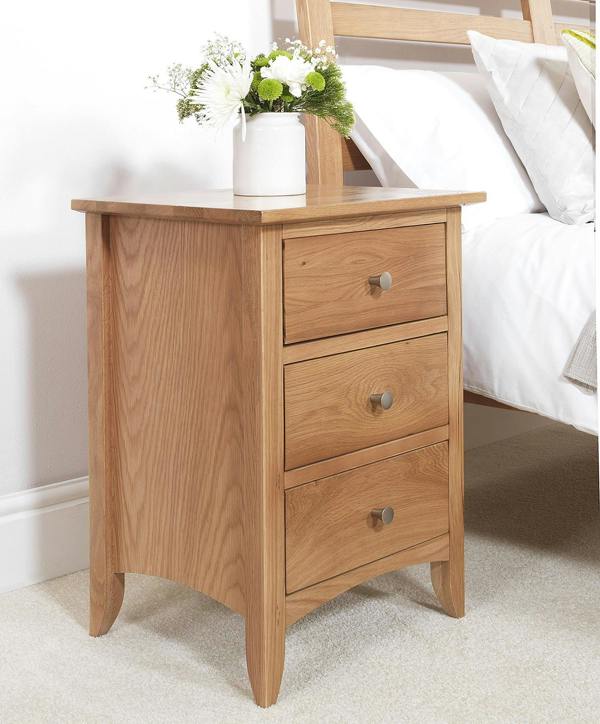 Statement Furniture Edward Hopper Bedside Table 3 Drawer Modern Nightstand