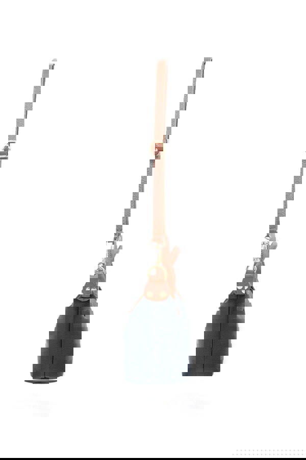 Kitise Compact Two-Tone Handbag with Top Handles and Strap