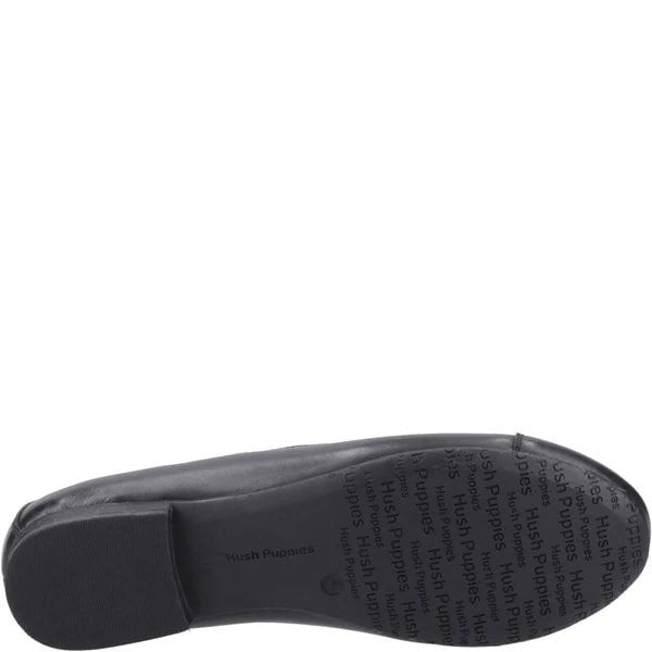 Hush Puppies EMMA Girls Leather School Shoes Black