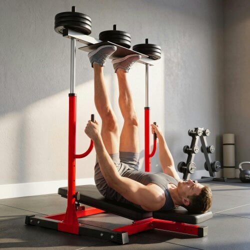 SPORTNOW Vertical Leg Press Machine, Leg Extension Machine, 300 kg Capacity