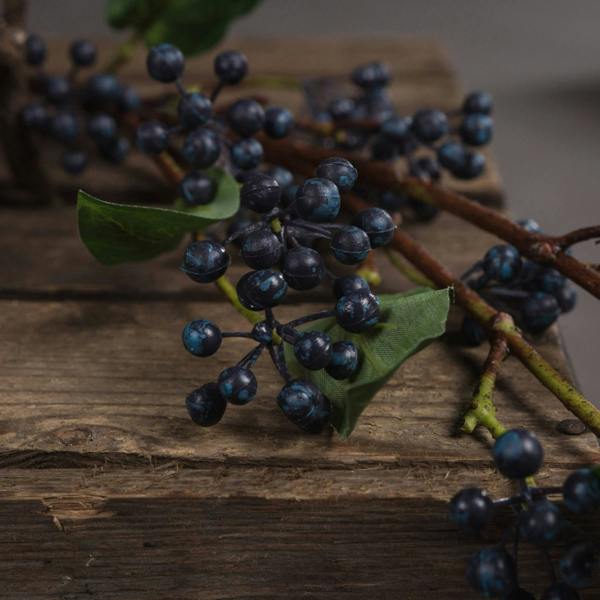Wyld Haus Set of 3 Artificial Flowers Viburnum Berry Stem