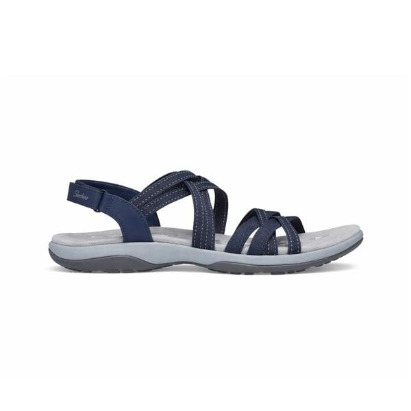Skechers REGGAE SLIM - SUMMER GETAWAY Cross Strap Sandals   in  Navy