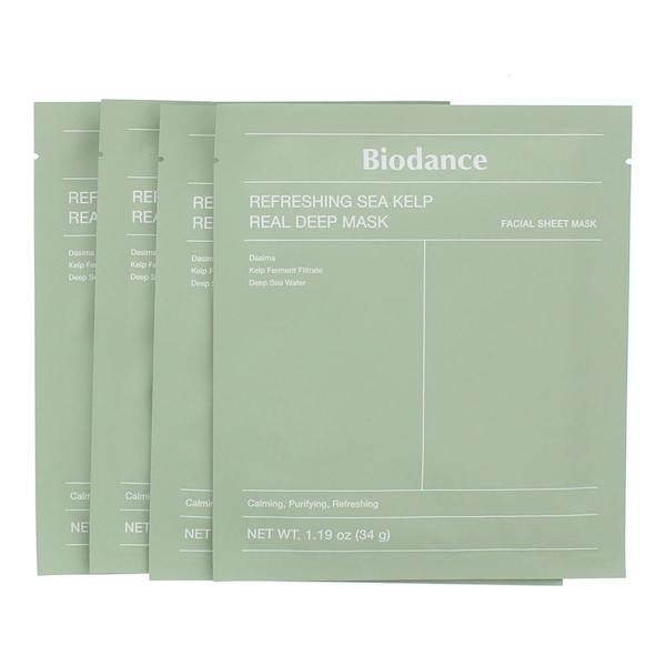 Biodance Refreshing Sea Kelp Real Deep Mask Sheet 4 x 34g