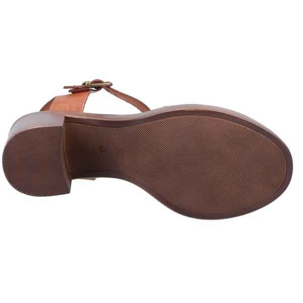 Hush Puppies Georgia Leather Women's Tan Sandals