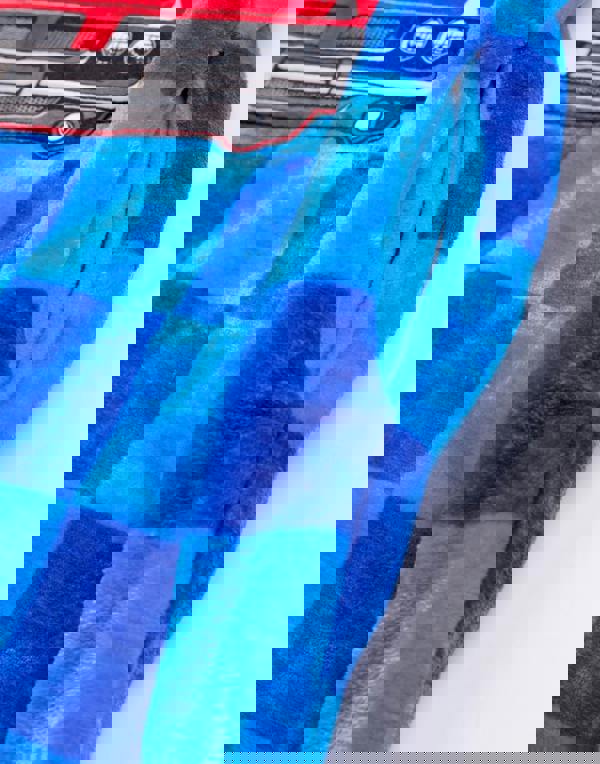 Hot Wheels Boys Blue Car Pocket Blanket Hoodie