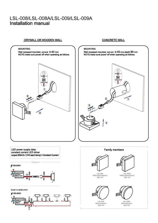 square plinth light installation guide