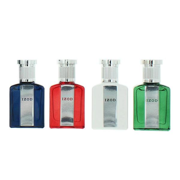 Izod Eau de Toilette 4 x 15ml Original, White, Green + Red