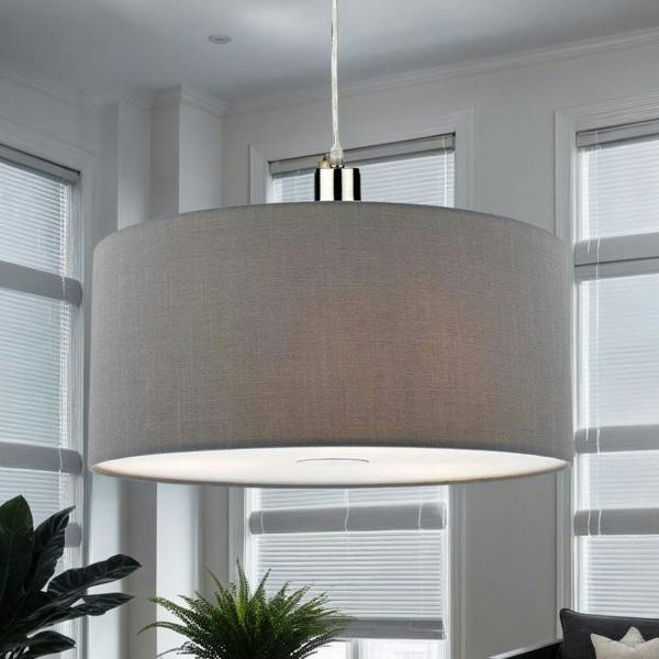 Pagazzi Lighting Matilda Grey Easy Fit Pendant Shade
