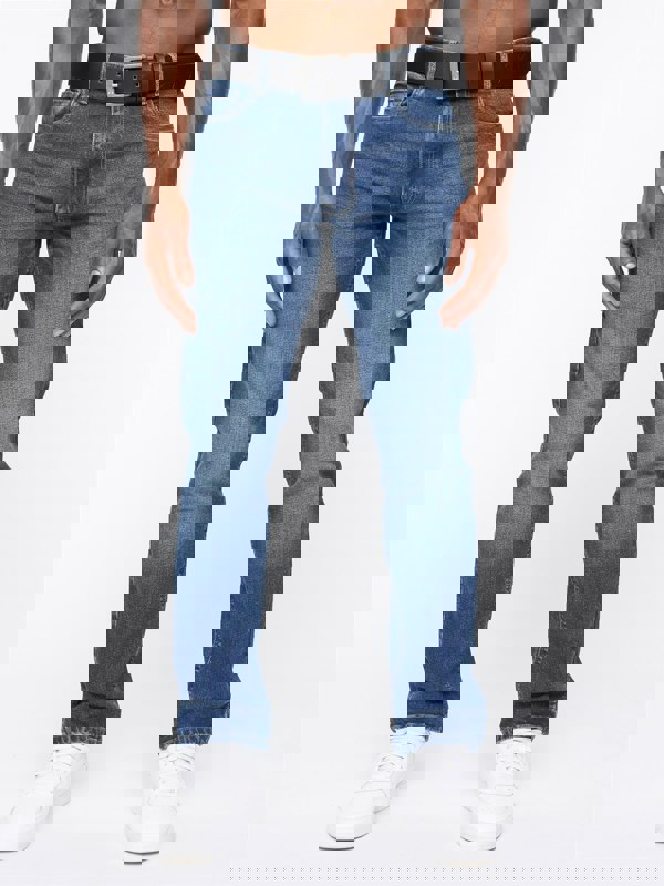 Crosshatch Cadman Straight Jeans Stone Wash