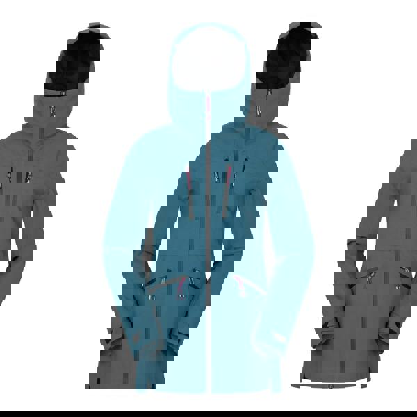 Mountain Warehouse Womens/Ladies Tempest Waterproof 3 Layer Ski Jacket - Teal