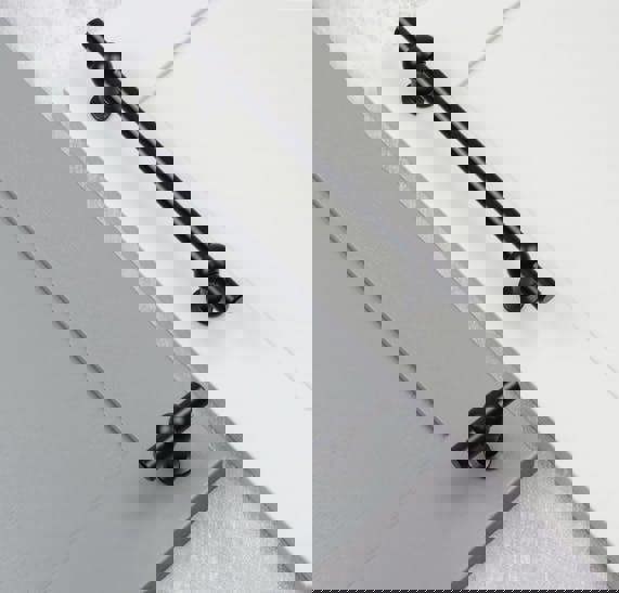 Handle & Home Matt Black T-Bar Handle and Coordinating Knob