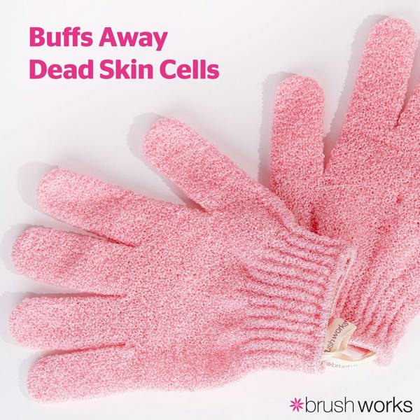 Brushworks Exfoliating Gloves - 3 Pack