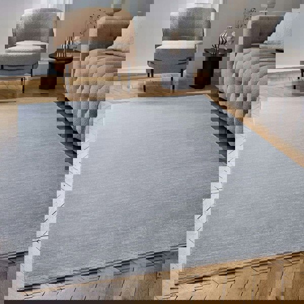 Carmel Grey-Cream Striped Rug | 6020